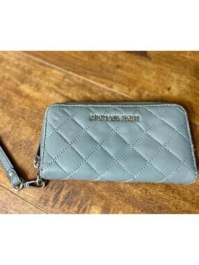Michael Kors Quilted Leather Wristlet Wallet